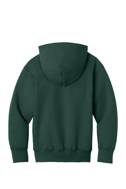 Port & Co Youth Core Fleece Full-Zip Hooded Sweatshirt. PC78YZH (Choose Your Design)