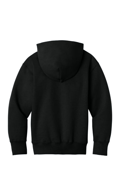 Port & Co Youth Core Fleece Full-Zip Hooded Sweatshirt. PC78YZH (Choose Your Design)