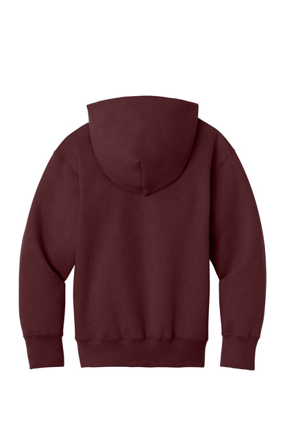 Port & Co Youth Core Fleece Full-Zip Hooded Sweatshirt. PC78YZH (Choose Your Design)