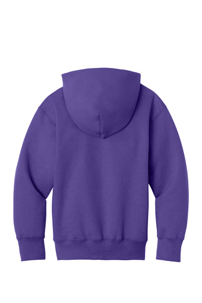 Port & Co Youth Core Fleece Full-Zip Hooded Sweatshirt. PC78YZH (Choose Your Design)