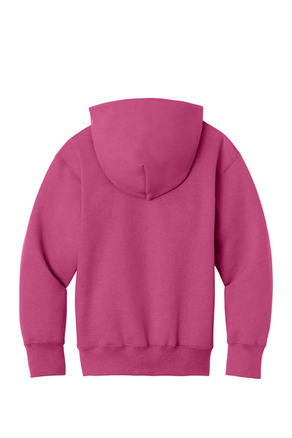 Port & Co Youth Core Fleece Full-Zip Hooded Sweatshirt. PC78YZH (Choose Your Design)