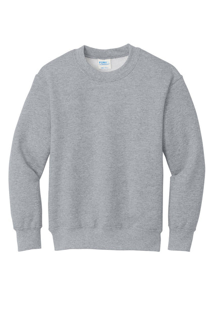 Port & Co Youth Core Fleece Crewneck Sweatshirt. PC78Y (Choose Your Design)