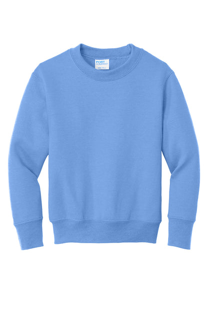 Port & Co Youth Core Fleece Crewneck Sweatshirt. PC78Y (Choose Your Design)