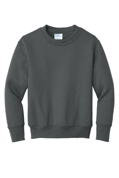 Port & Co Youth Core Fleece Crewneck Sweatshirt. PC78Y (Choose Your Design)