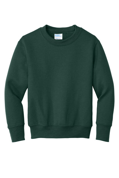 Port & Co Youth Core Fleece Crewneck Sweatshirt. PC78Y (Choose Your Design)