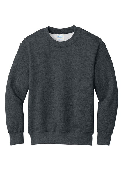 Port & Co Youth Core Fleece Crewneck Sweatshirt. PC78Y (Choose Your Design)