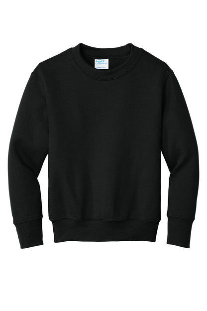 Port & Co Youth Core Fleece Crewneck Sweatshirt. PC78Y (Choose Your Design)