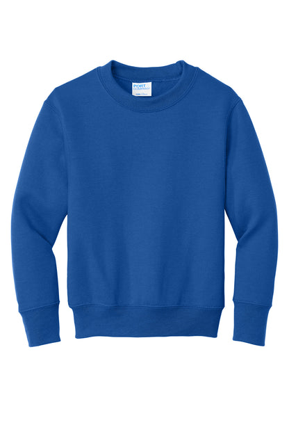 Port & Co Youth Core Fleece Crewneck Sweatshirt. PC78Y (Choose Your Design)