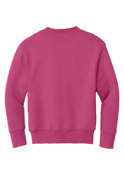 Port & Co Youth Core Fleece Crewneck Sweatshirt. PC78Y (Choose Your Design)