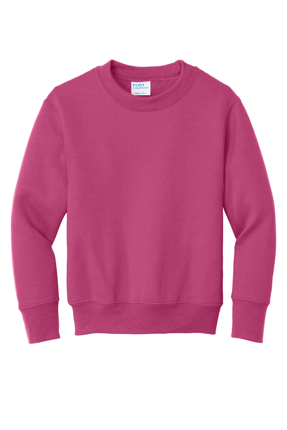 Port & Co Youth Core Fleece Crewneck Sweatshirt. PC78Y (Choose Your Design)