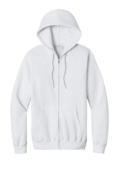 Port & Co Core Fleece Full-Zip Hooded Sweatshirt. PC78ZH (Choose Your Design)