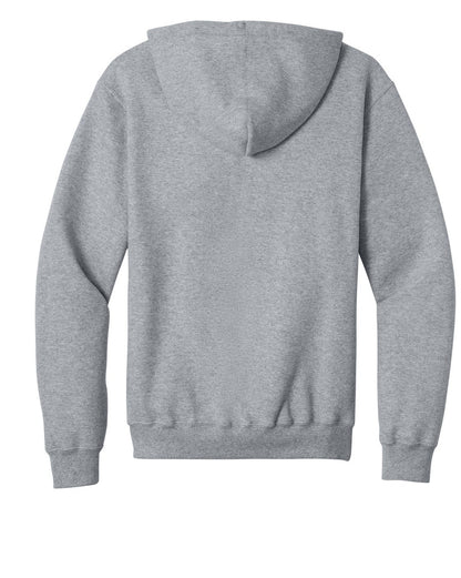 Port & Co Core Fleece Full-Zip Hooded Sweatshirt. PC78ZH (Choose Your Design)