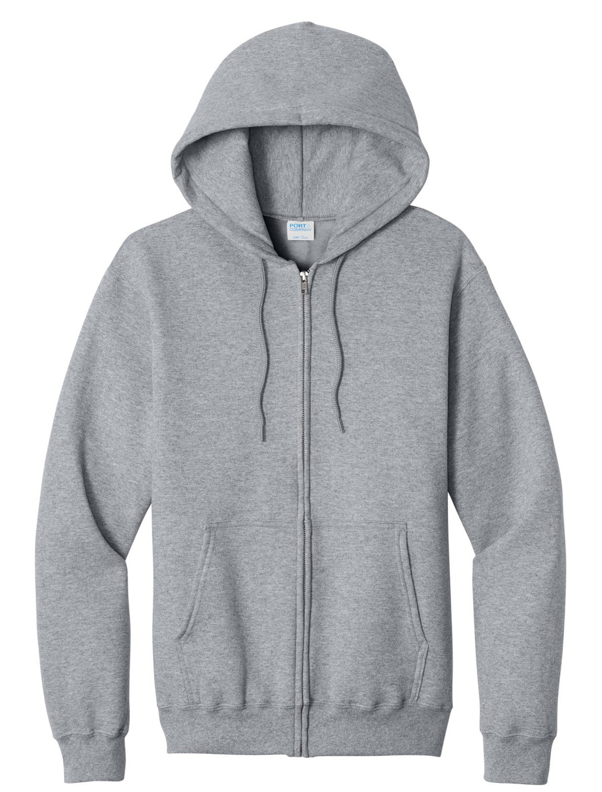 Zip Hoodie / Athletic Heather / front