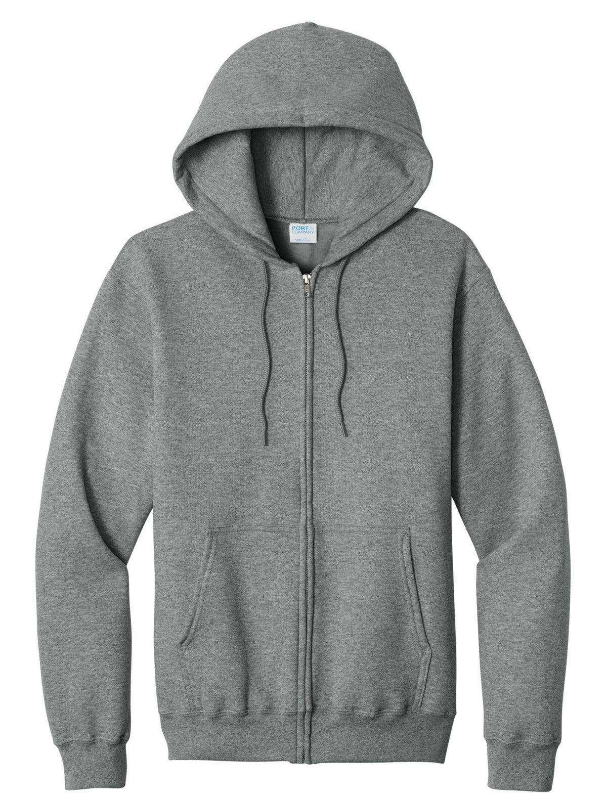 Zip Hoodie / Graphite Heather / front