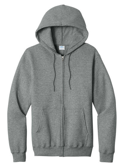 Zip Hoodie / Graphite Heather / front