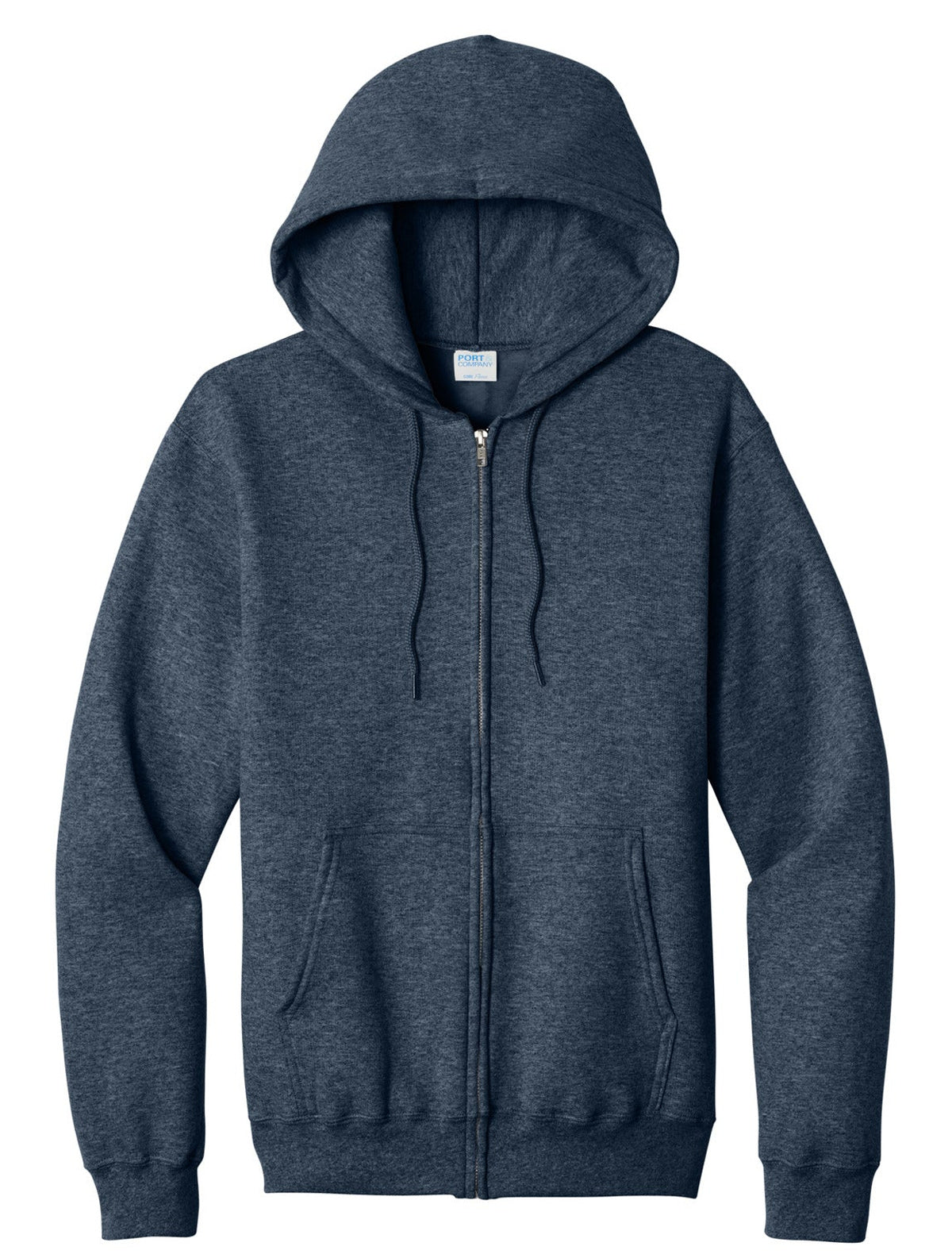 Port & Co Core Fleece Full-Zip Hooded Sweatshirt. PC78ZH (Choose Your Design)
