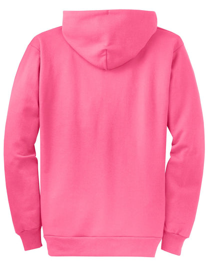 Port & Co Core Fleece Full-Zip Hooded Sweatshirt. PC78ZH (Choose Your Design)