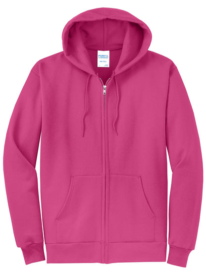 Zip Hoodie / Sangria / front