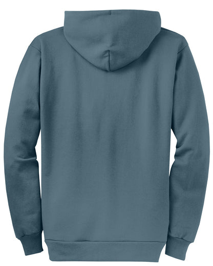 Port & Co Core Fleece Full-Zip Hooded Sweatshirt. PC78ZH (Choose Your Design)