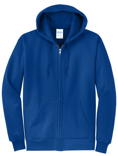 Port & Co Core Fleece Full-Zip Hooded Sweatshirt. PC78ZH (Choose Your Design)