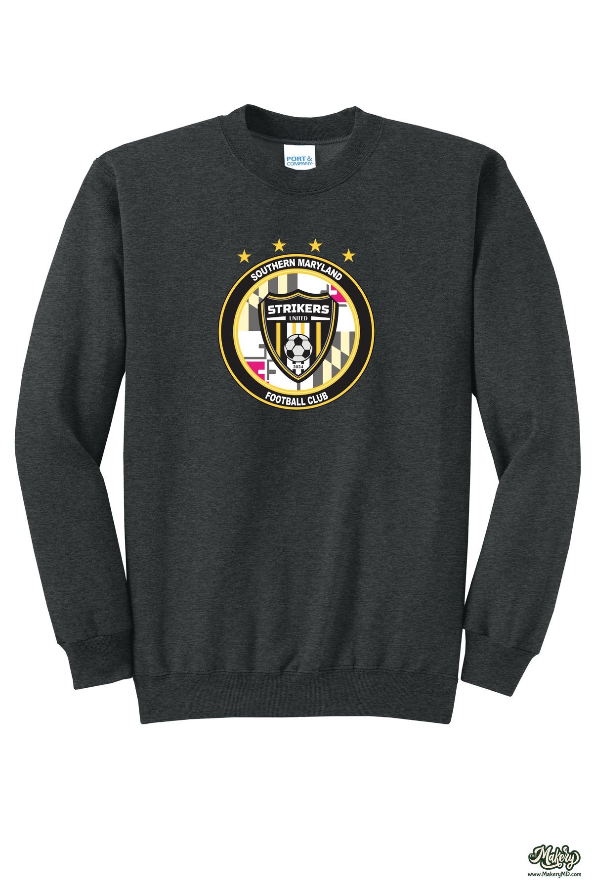 Crewneck Sweatshirt / Black Heather / front