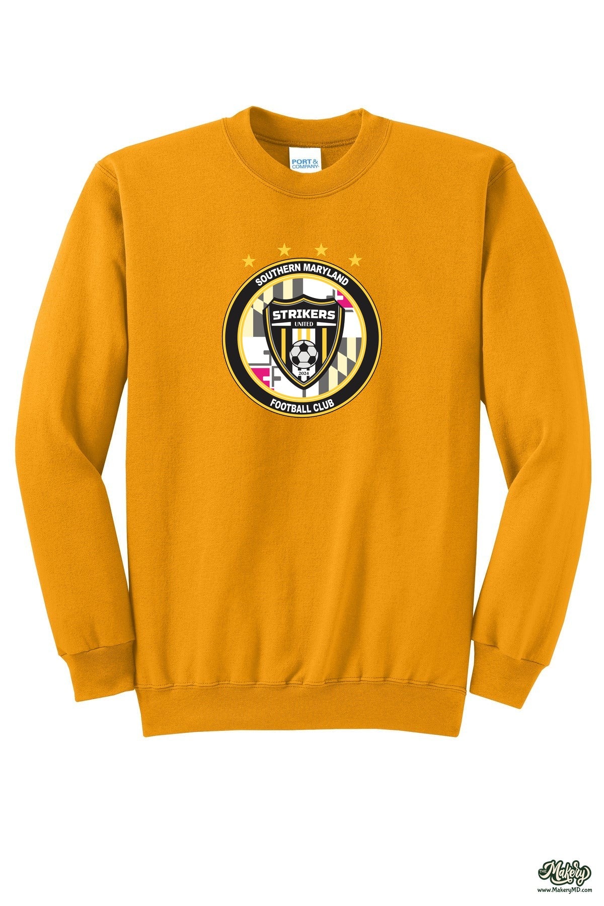 Crewneck Sweatshirt / Gold / front