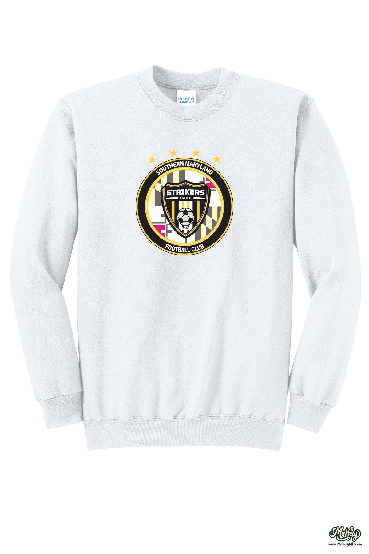 Crewneck Sweatshirt / White / front