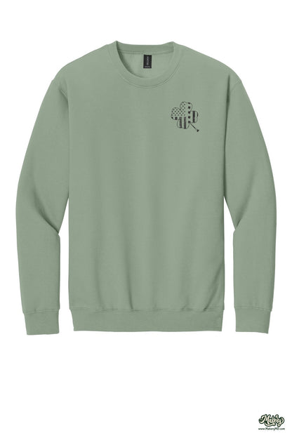 Shamrock Flag - Crewneck Sweatshirt / Sage / front