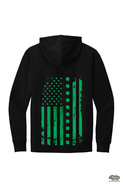 Shamrock Flag - Hoodie / Black / back