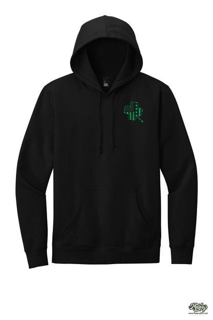 Shamrock Flag - Hoodie / Black / front