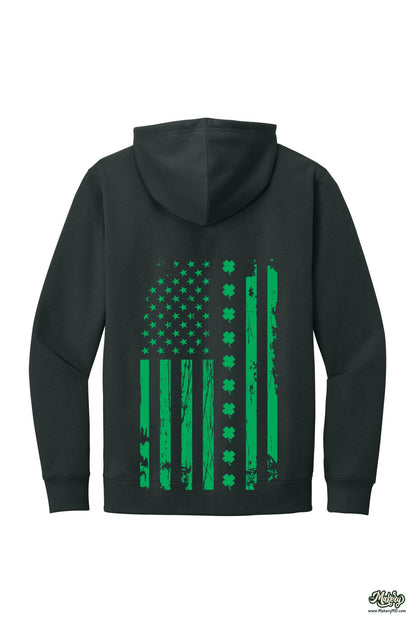 Shamrock Flag - Hoodie / Charcoal / back