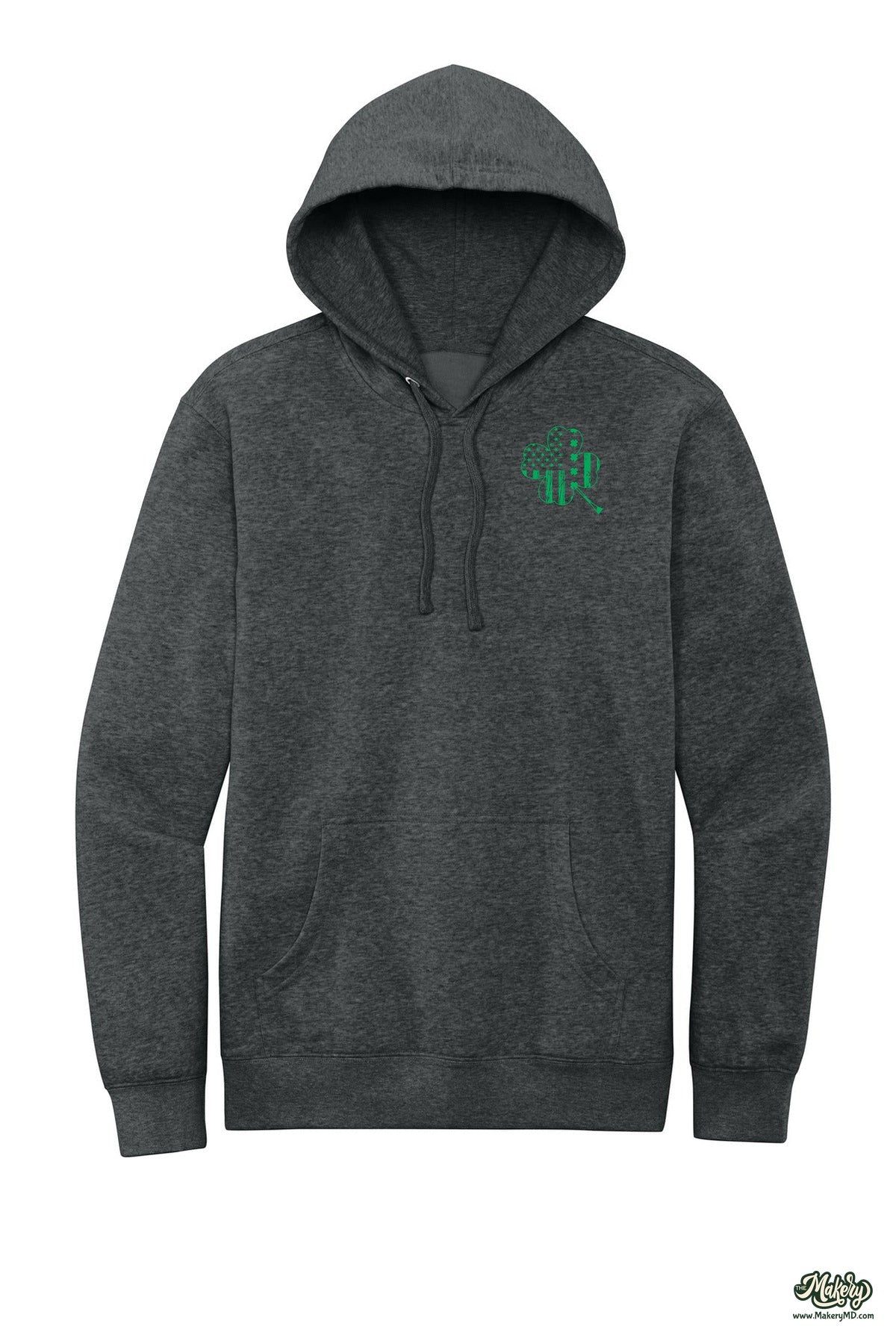 Shamrock Flag - Hoodie / Heathered Charcoal / front