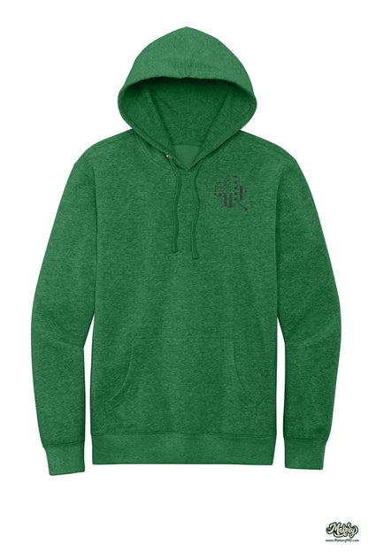 Shamrock Flag - Hoodie / Heathered Kelly Green / front