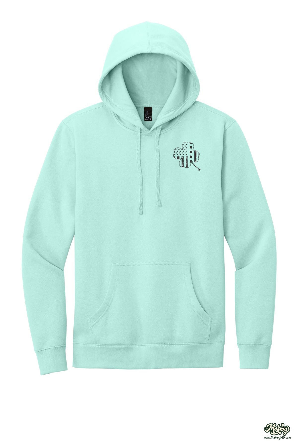 Shamrock Flag - Hoodie / Sea Mist / front