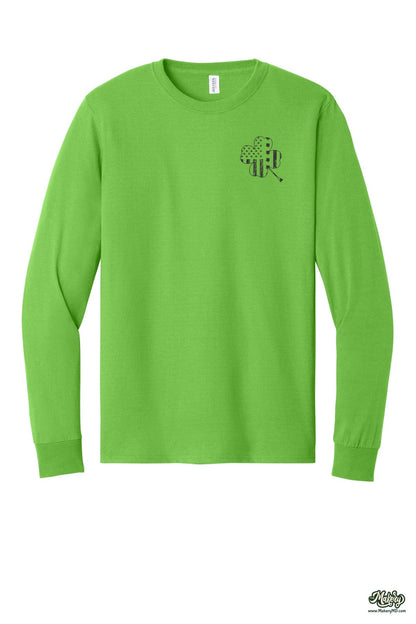 Shamrock Flag - Long Sleeve Tee / Kiwi / front
