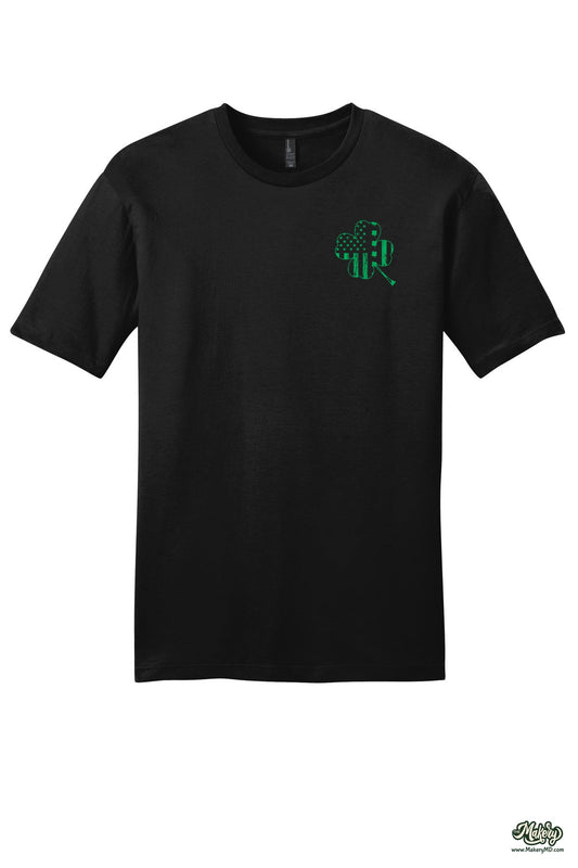 Shamrock Flag - Short Sleeve Tee / Black / front