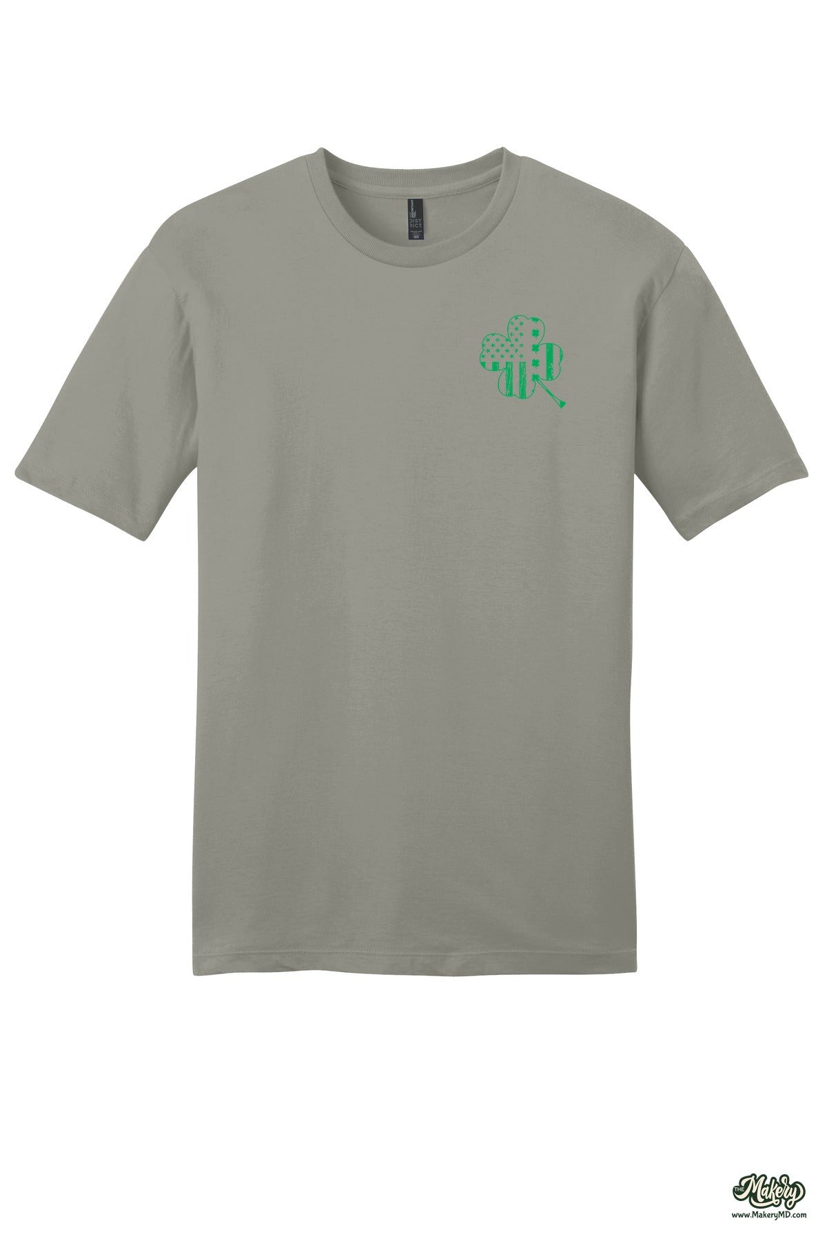 Shamrock Flag - Short Sleeve Tee / Deep Smoke / front