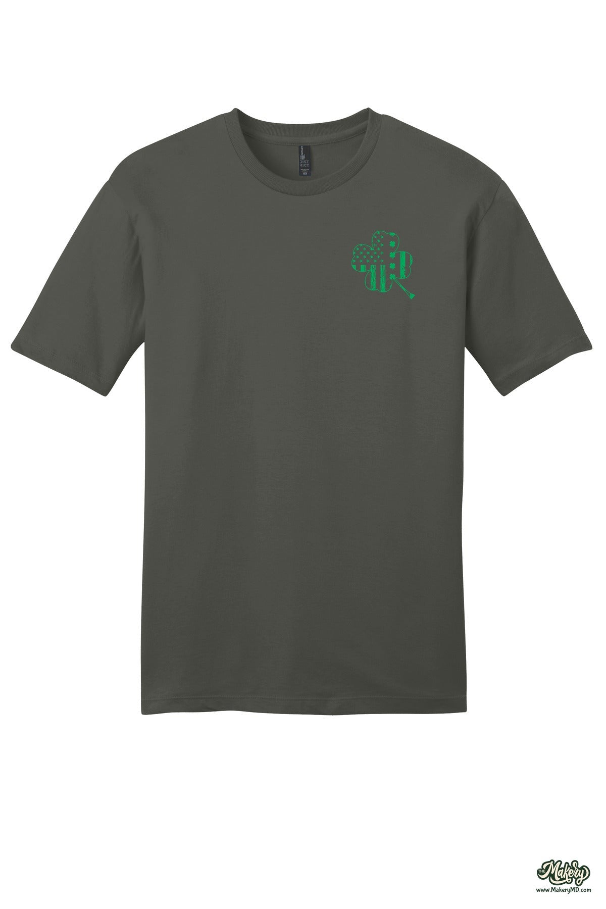 Shamrock Flag - Short Sleeve Tee / Deepest Grey / front