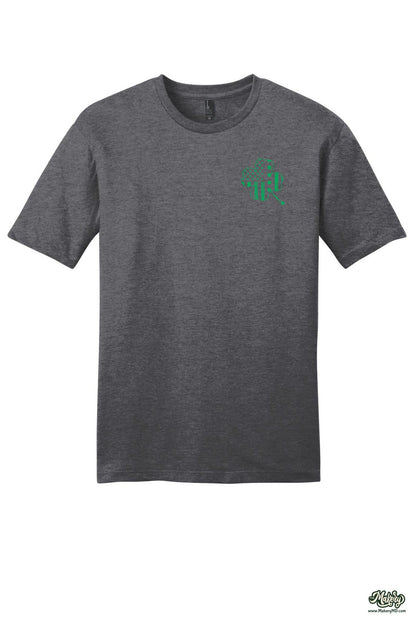 Shamrock Flag - Short Sleeve Tee / Heathered Charcoal / front