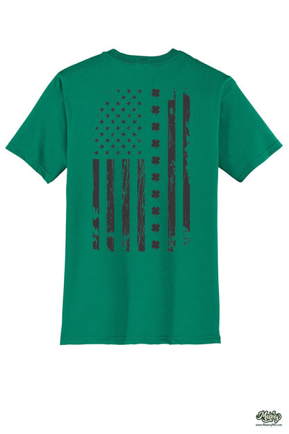 Shamrock Flag - Short Sleeve Tee / Jewel Green / back
