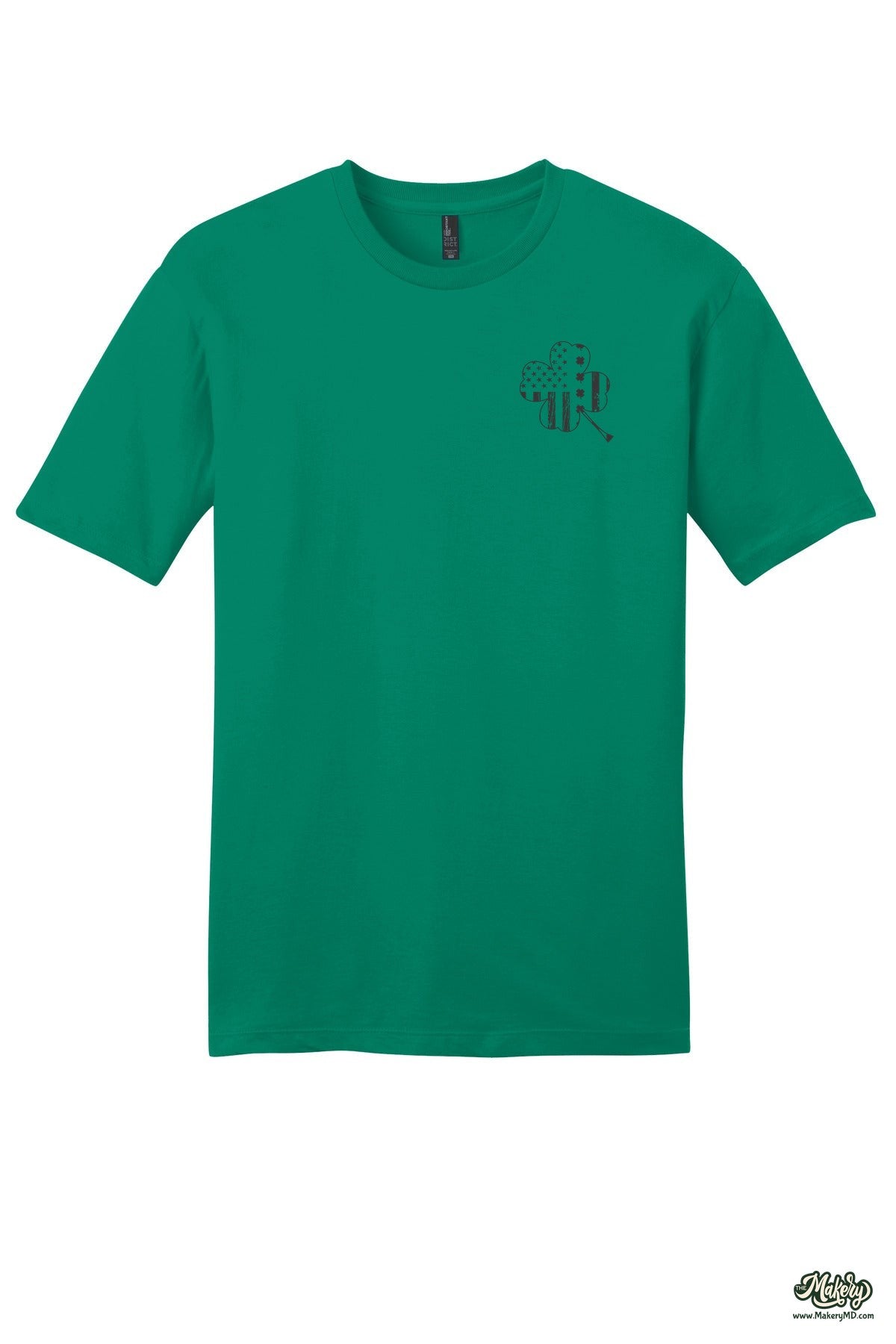 Shamrock Flag - Short Sleeve Tee / Jewel Green / front