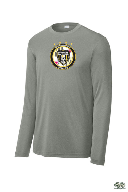 Long Sleeve Performance Tee / Grey Concrete Heather / front