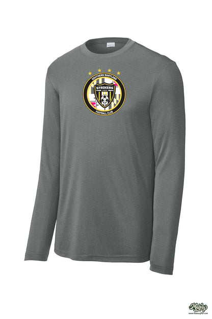 Long Sleeve Performance Tee / Iron Grey Heather / front