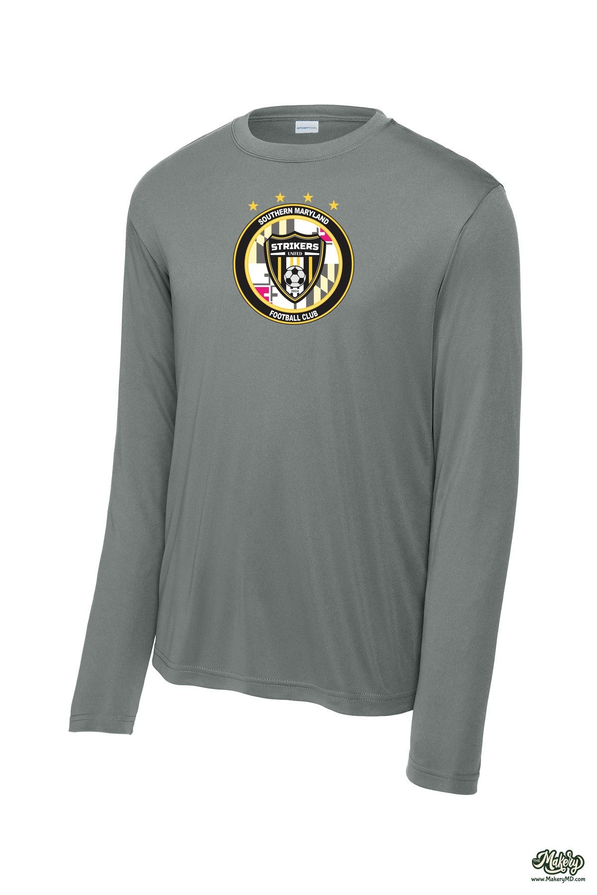 Long Sleeve Performance Tee / Grey Concrete / front