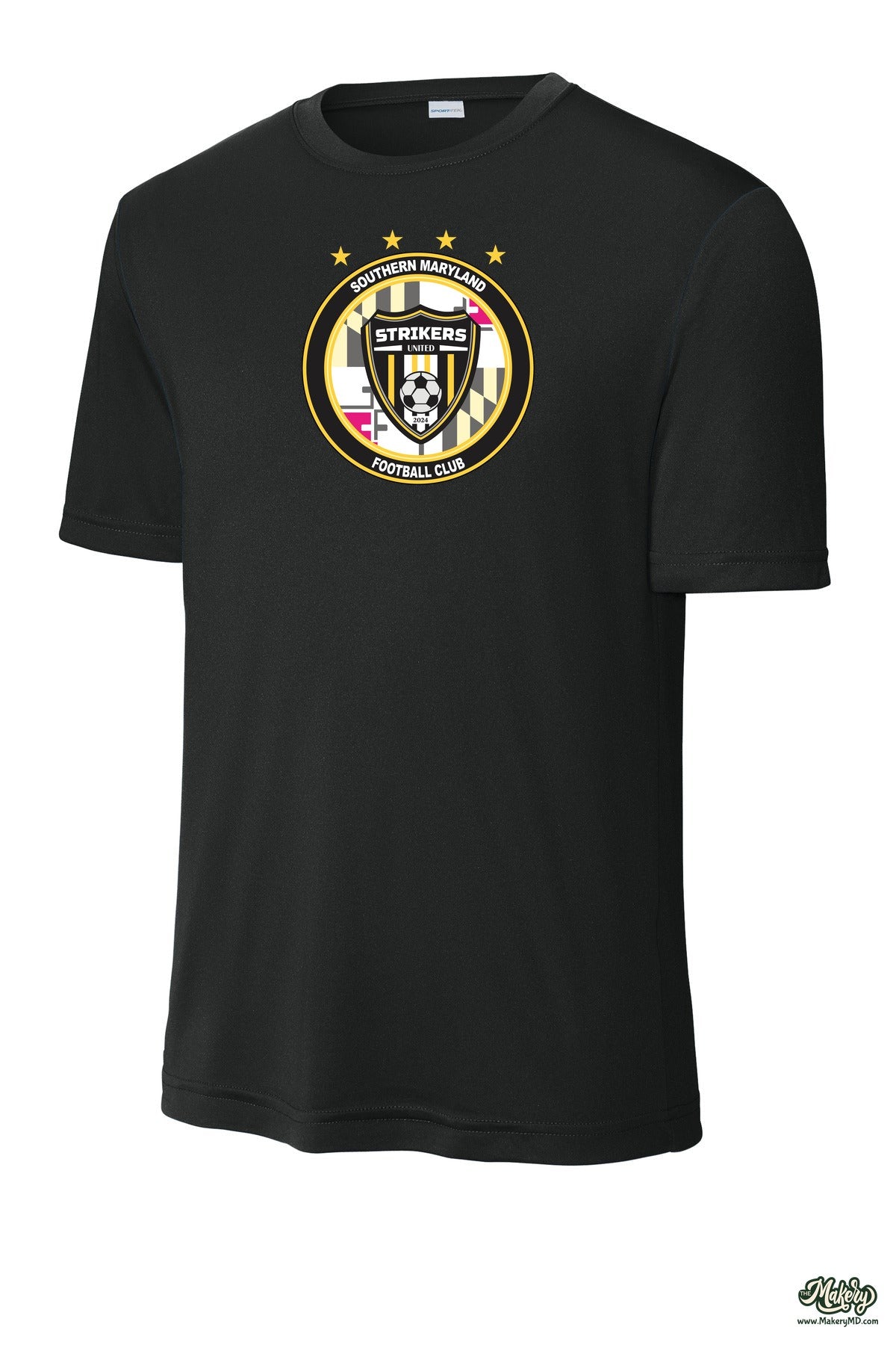 Short Sleeve Performance Tee / Black / front