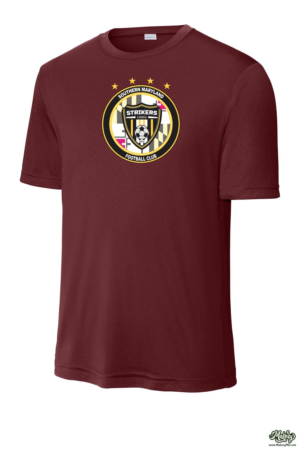 Short Sleeve Performance Tee / Cardinal / front