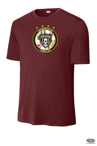 Short Sleeve Performance Tee / Cardinal / front