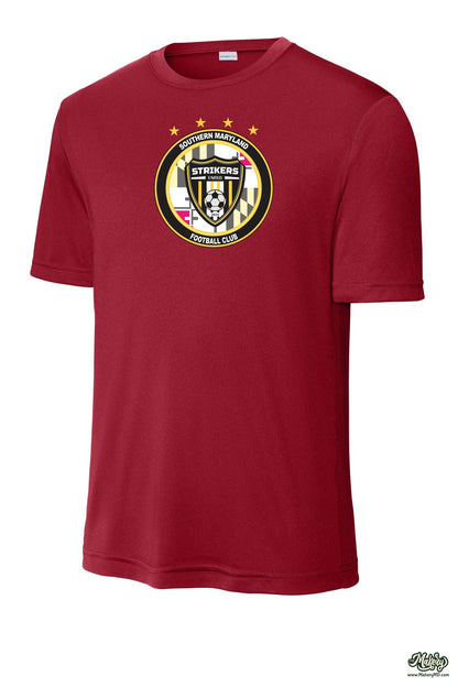 Short Sleeve Performance Tee / Deep Red / front