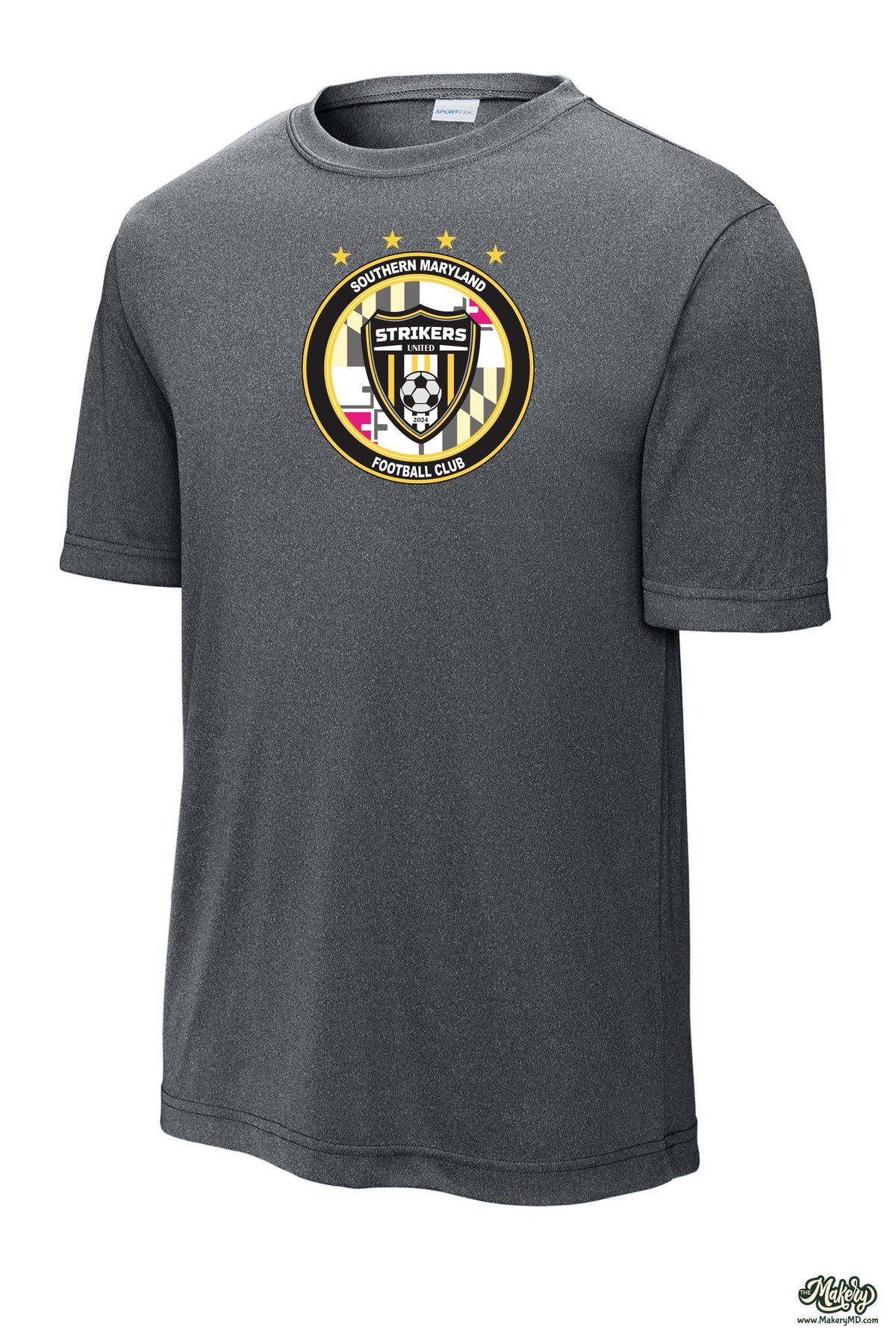 Short Sleeve Performance Tee / Iron Grey Heather / front