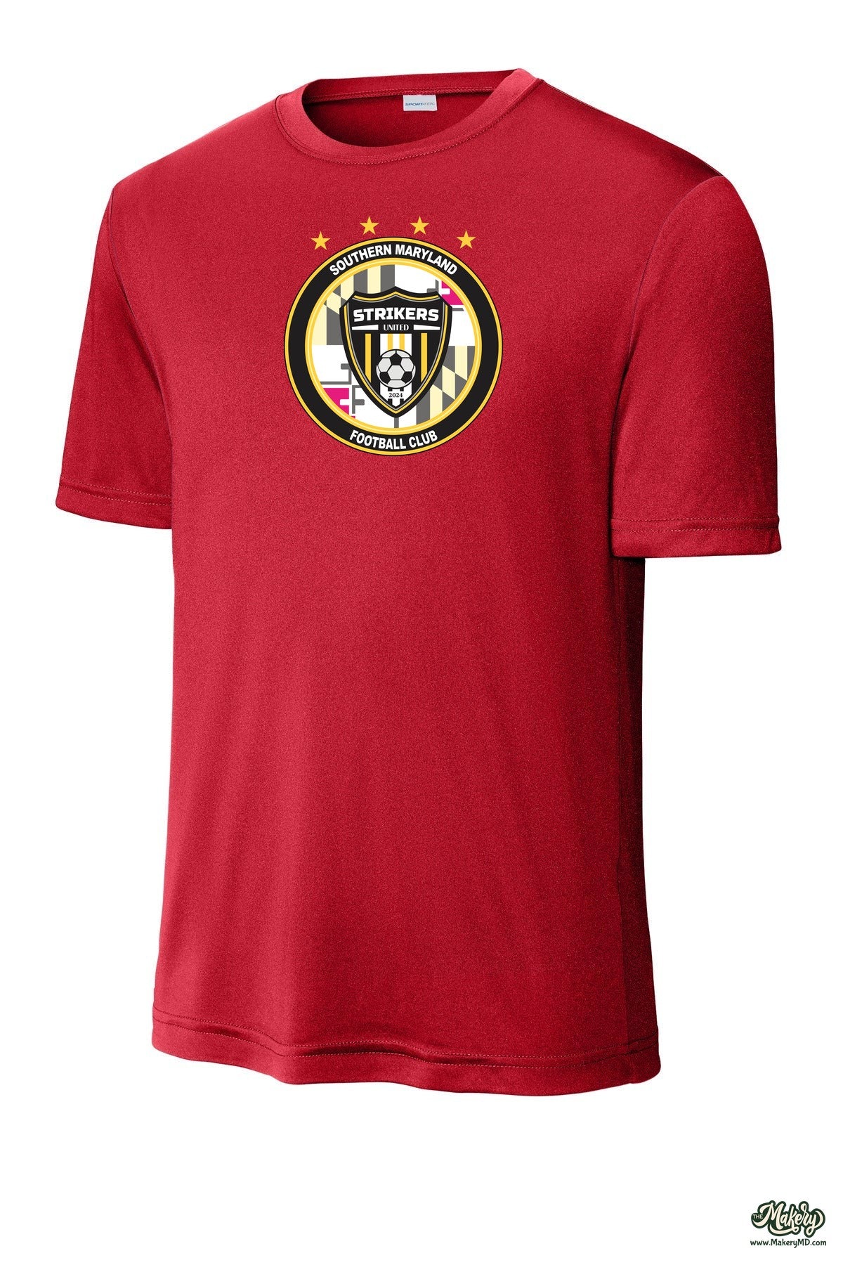 Short Sleeve Performance Tee / True Red / front